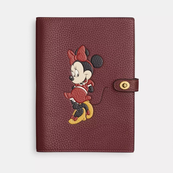 Disney X Coach Notebook In Regenerative Leather With Minnie Mouse - Picture 11 of 13